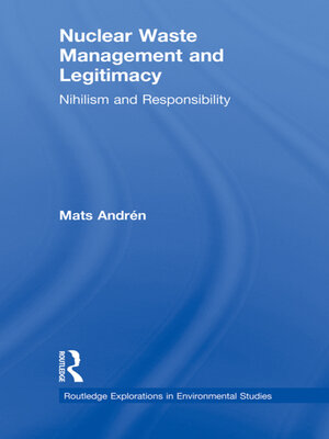 cover image of Nuclear Waste Management and Legitimacy